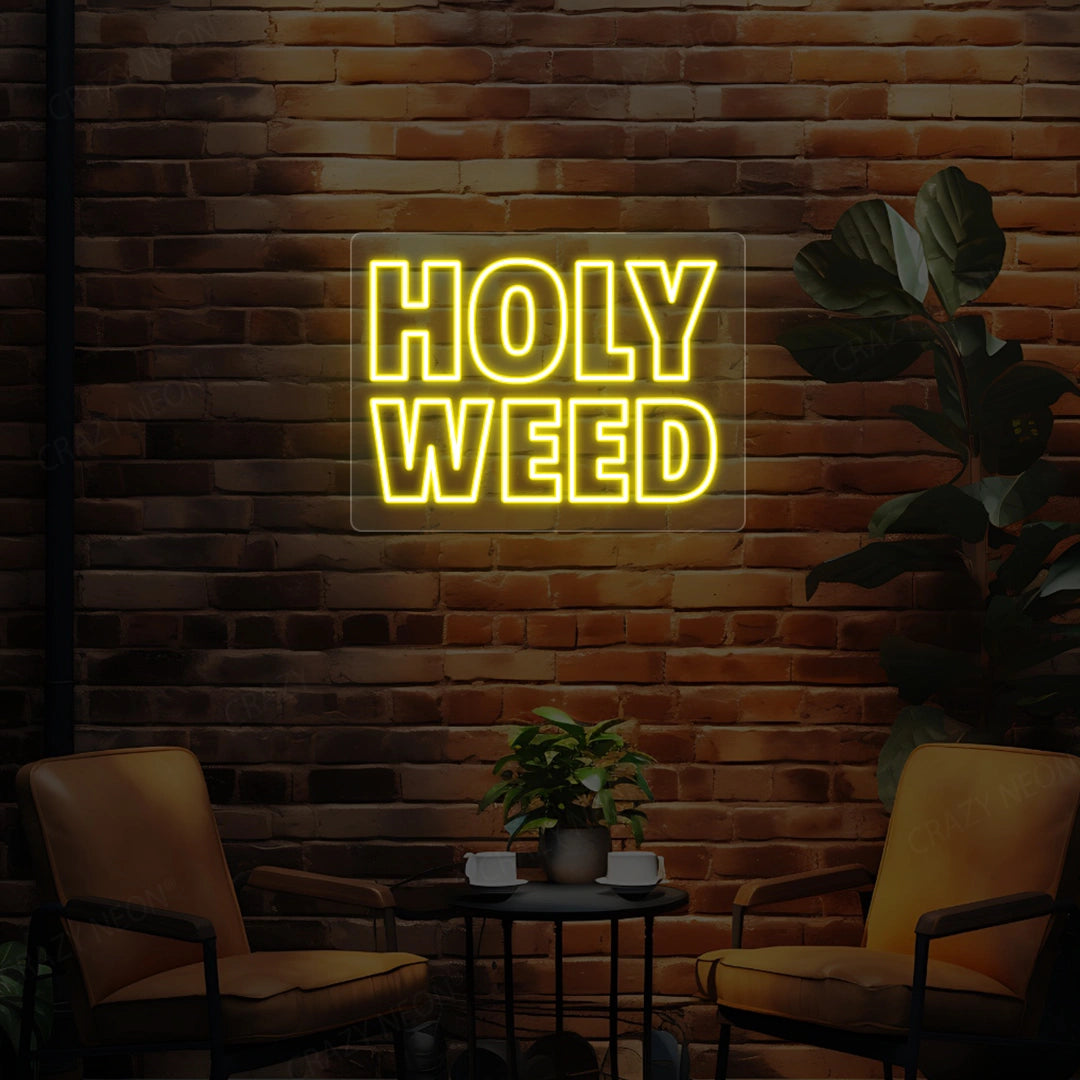Holy Weed Neon Sign